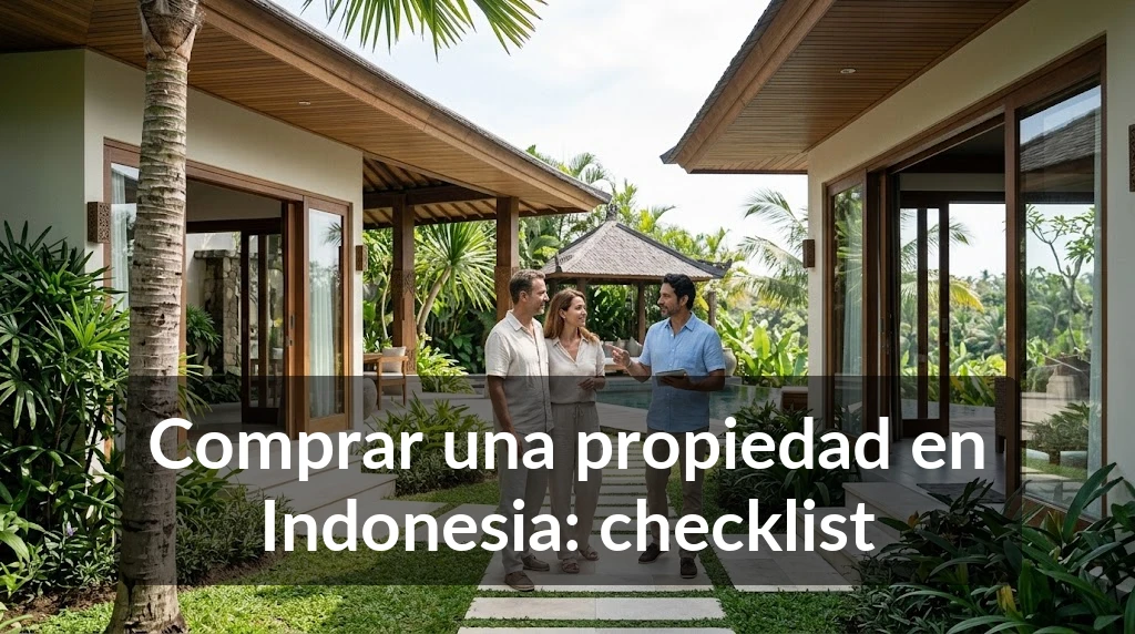 Comprar una propiedad en Indonesia: checklist paso a paso